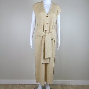 Mable Knit Maxi Dress SIZE Small Beige